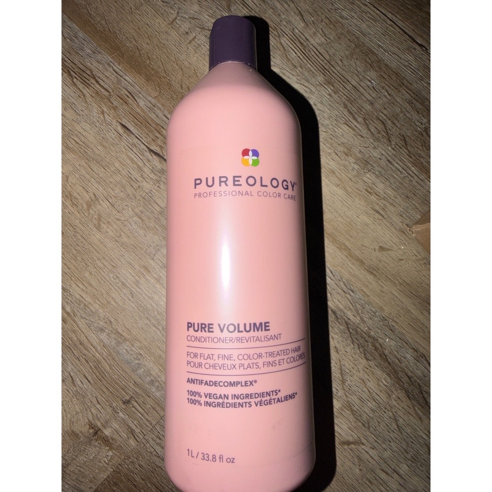 Pureology Pure Volume Conditioner 33.8 fl oz Vegan Antifade Fine Hair care